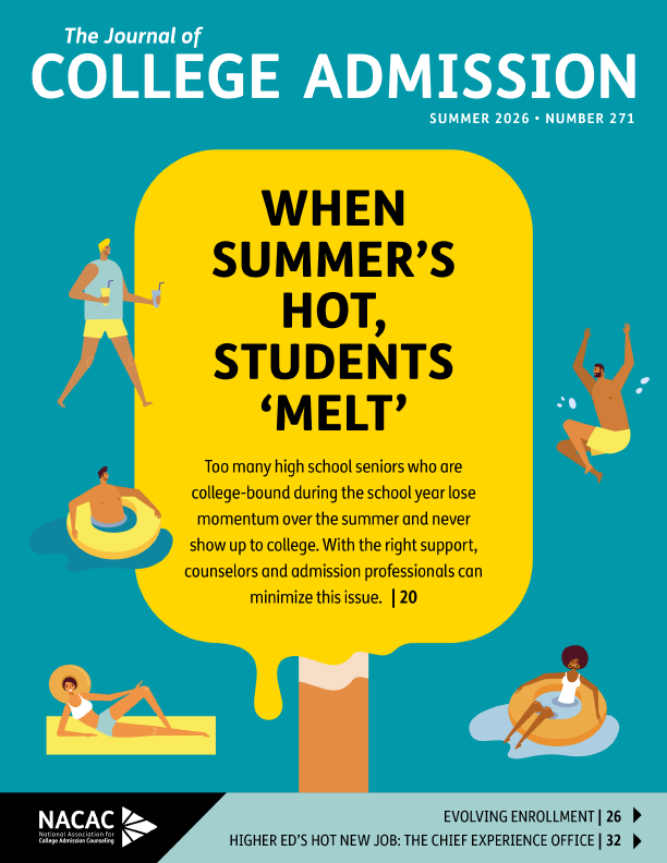 Cover of the Summer 2027 Journal of College Admission